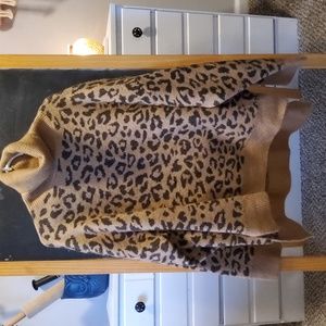 She+Sky size medium leopard sweater